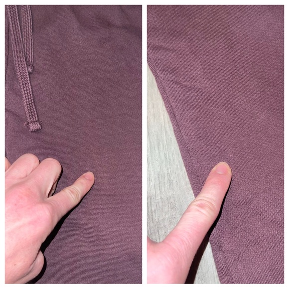 Pact Organic Cotton Cropped Wide Leg Mid Rise Sweats Size XS Purple SEE DESC - Picture 16 of 16